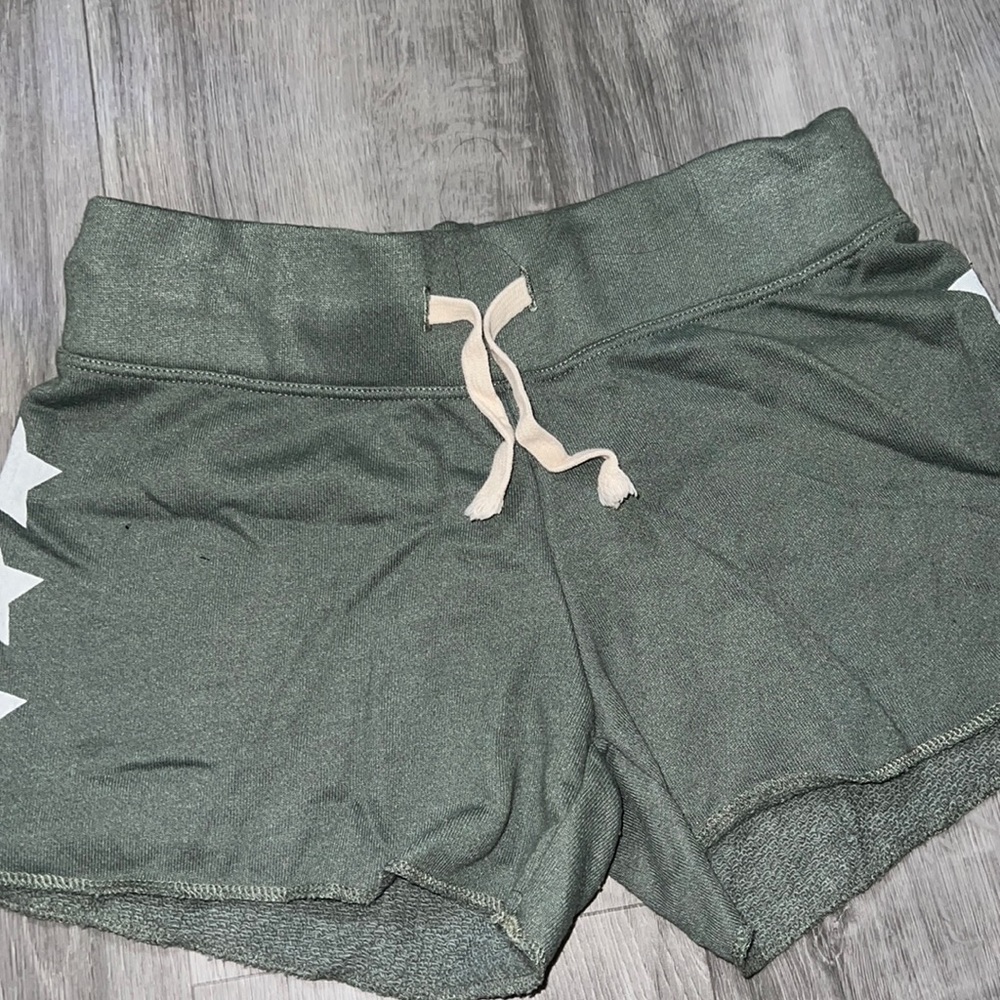 Army green shorts